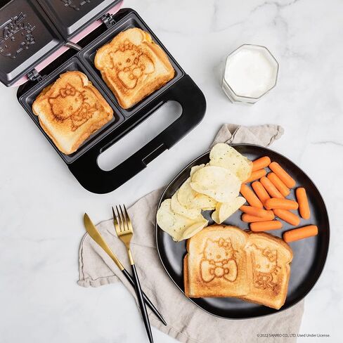 Uncanny Brands Pokemon Grilled Cheese Maker - Make Pokeball and Pikachu Sandwiches - Kitchen Appliance in Saudi Arabia