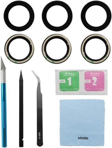 3pcs OEM Original Rear Camera Glass Lens Replacement for Samsung Galaxy S21 /S21 Plus 5G with Adhesive Preinstalled and Repair Tools Kit (Not Fit for S21 Ultra) in Kuwait