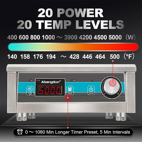Commercial Induction Cooktop Lower Power Even Heating Hot Plate 3500W /220V Single-phase Abangdun in Saudi Arabia