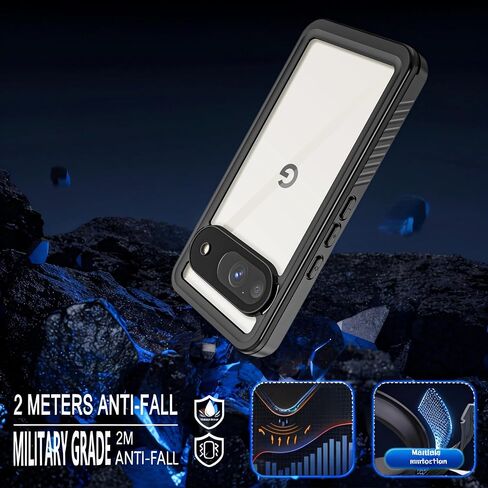 LJFLYXRI Ultimate Case for Google Pixel 9 Pro,Waterproof, Shockproof & Dustproof,Full Coverage with Screen Protector, Wireless Charging Compatible, Slim Design,Perfect for Outdoor Use Black in Saudi Arabia