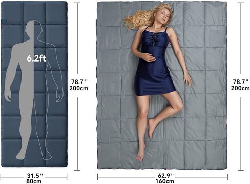 Envelope Sleeping Bag 3 Season Warm Weather Portable Compact Sleeping Bags for Adult Kids with Carry Bag for Camping Hiking Backpacking and Outdoors 59℉-77℉ in Kuwait