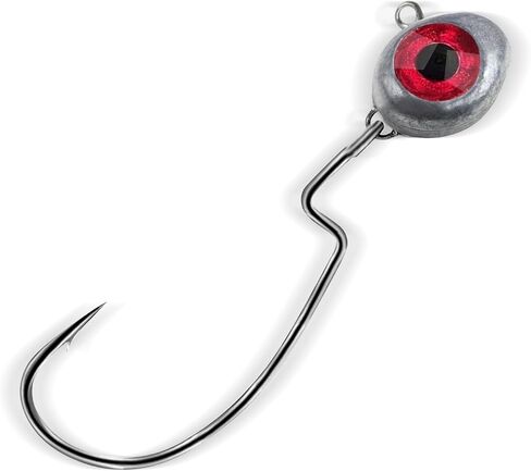10 Pack Fishing Jigs Heads, Texas Swimbait Jigs for Bass Fishing, Weedless Swinging Jigs Lures, Weighted Flipping Lead Head Jig for Carppie Trout Freshwater Saltwater 3/16 3/8 1/4 1/2oz in Saudi Arabia