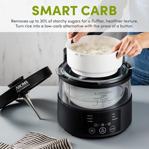 Aroma Housewares ARC-6106 Aroma Professional 6 Cups Uncooked Rice, Slow Cooker, Food Steamer, MultiCooker, Champagne in Saudi Arabia