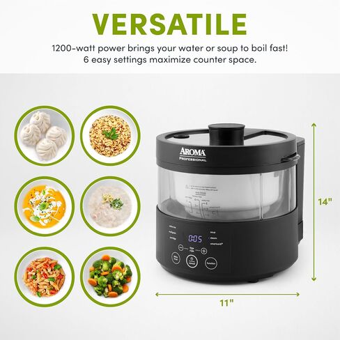 Aroma Housewares ARC-6106 Aroma Professional 6 Cups Uncooked Rice, Slow Cooker, Food Steamer, MultiCooker, Champagne in Saudi Arabia