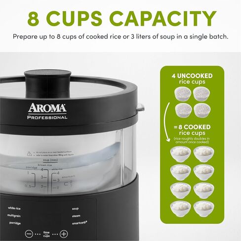 Aroma Housewares ARC-6106 Aroma Professional 6 Cups Uncooked Rice, Slow Cooker, Food Steamer, MultiCooker, Champagne in Saudi Arabia