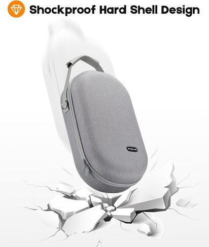 حقيبة حمل صلبة لـ Meta/Oculus Quest 3S/Quest 3/Quest 2، تصميم متعدد الأقسام لحزام رأس بطارية T3، وحدة التحكم والملحقات الأخرى، تخزين السفر والمنزل لحقيبة Meta Quest 3 in Kuwait