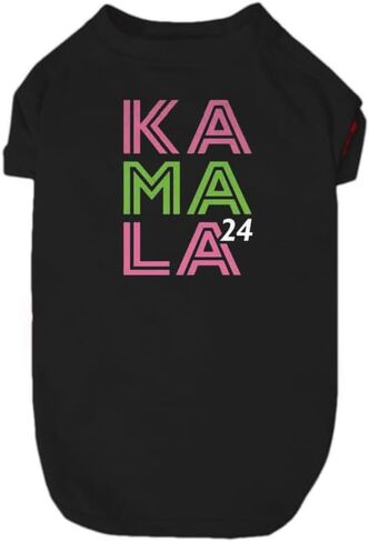 Dog T Shirt Kamala for President 2024 (Medium) in Kuwait