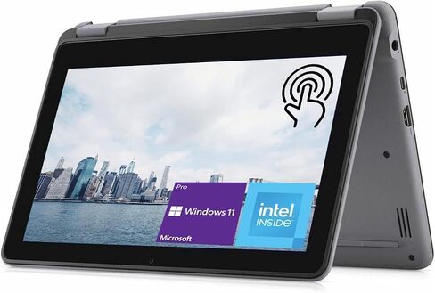 Dell Latitude Pro شاشة لمس 11.6 بوصة 2 في 1 كمبيوتر محمول قابل للتحويل Intel Quad Core حتى 3.7 جيجا هرتز 4 جيجا بايت DDR4 RAM 128 جيجا بايت SSD فائق السرعة WiFi HDMI Pen Windows 11 Pro (3140m - متجدد) in Saudi Arabia