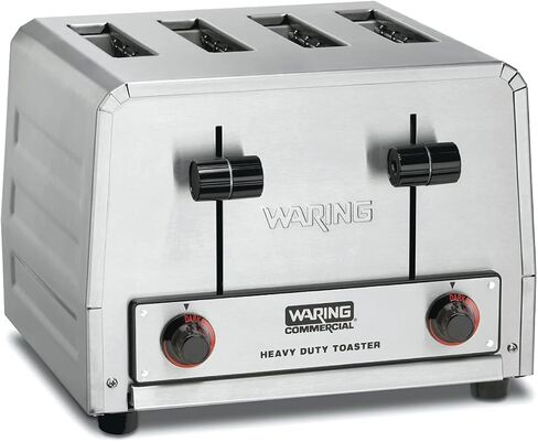 Waring Commercial WCT855 محمصة الخبز/الخبز التجارية ذات 4 شرائح شديدة التحمل، 240 فولت، 2700 واط، قابس 6-15 مرحلة in Kuwait