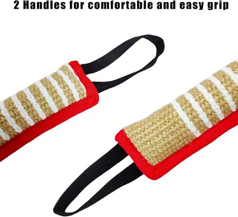 LWBMG Dog Rope Toy, Dog Jute Bite Pillow with 2 Strong Handles, Tug of War Dog Toy,Perfect for Puppy Training Interactive Playing, Pull Toy for Medium to Large Dogs in Saudi Arabia