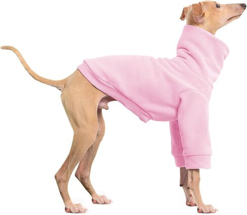 Dog Fleece Sweater Turtleneck Long Sleeve Pullover Sweatshirt Warm Puppy Clothes for Small Medium Dogs in Saudi Arabia