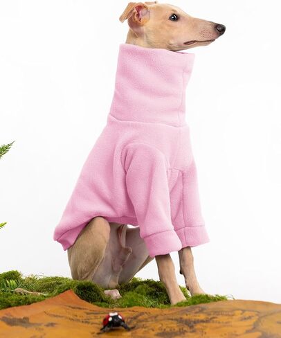 Dog Fleece Sweater Turtleneck Long Sleeve Pullover Sweatshirt Warm Puppy Clothes for Small Medium Dogs in Saudi Arabia