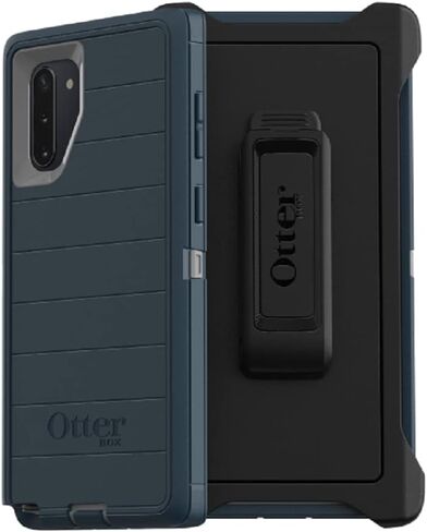 OtterBox Defender Series Case for Samsung Galaxy Note10 (Only) - Holster Clip Included - Microbial Defense Protection - Retail Packaging - Gone Fishin (Blue) in Saudi Arabia