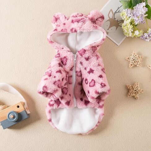 Winter Dog Dress Dog Winter Coat for Small Dogs Girl Dog Hoodie Dresses for Chihuahua Yorkie Teacup Pet Coat Dog Christmas Outfit in Saudi Arabia