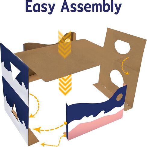 Cardboard Cat Scratcher Box, Cat Scratching Board Box, Cat Bed for Indoor Cats, Suitable for Cats to Rest, Sleep and Play, Extra-Large(No Including Scratch Pad) in Saudi Arabia