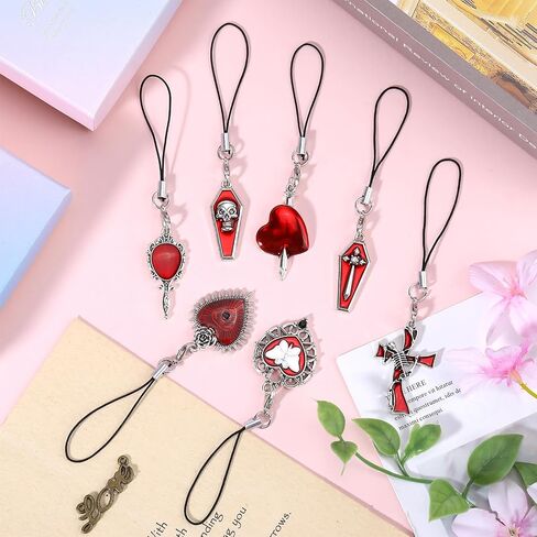 BEEFLYING سحر لطيف للهاتف المحمول، Kawaii Charms الأشرطة الجمالية Y2K الهاتف الخليوي المعلقات الملحقات لحقيبة الهاتف المفاتيح Airpods كاميرا المحفظة ديكور in Saudi Arabia