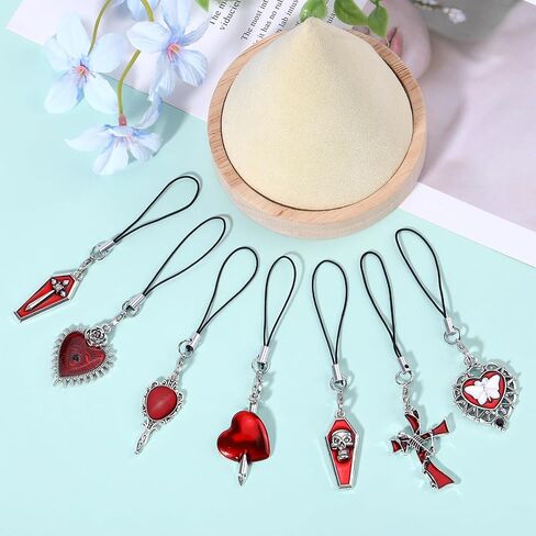 BEEFLYING سحر لطيف للهاتف المحمول، Kawaii Charms الأشرطة الجمالية Y2K الهاتف الخليوي المعلقات الملحقات لحقيبة الهاتف المفاتيح Airpods كاميرا المحفظة ديكور in Saudi Arabia