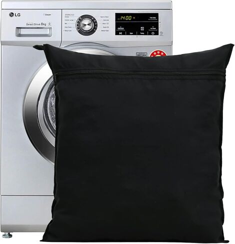 Pet Laundry Bag for Dog Cat Horse with Zipper and Hanging Loop (Black) in Kuwait