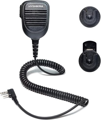 Heavy Duty Speaker Microphone, Remote Mic with Round Knob and Two Versions Microphone Bracket for BaoFeng BF-888S UV5R Retevis RT22 RT27 RT15 RT19 Kenwood Two Way Radio (K-1 Type Connector) in Saudi Arabia