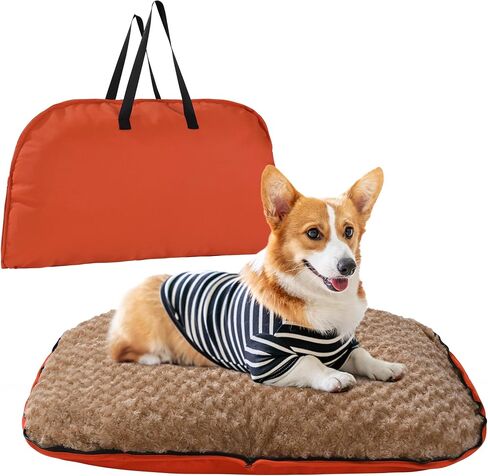 MABOZOO Foldable Travel Dog Bed, Outdoor Camping Dog Bag Bed Dog Pad with Carry Handles, Waterproof Dog Mattress Pet Mat for Small, Medium, and Large Dog Cat Pet (44x32x5inch) in Saudi Arabia