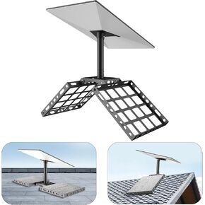 Starlink Gen 3 Roof Ridge Mount, 360° Rotatable Starlink Mount Compatible with V3 Starlink Standard Dish, Starlink Gen 3 Pipe Adapter, Starlink Mounting Kit, Starlink Pole Mount