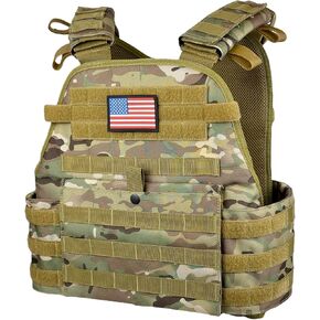 Eagle Sky Tactical Vest, Tough 500D Nylon, Adjustable Size S-XXL, Breathable 3D Mesh Liner