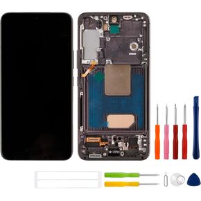 OLED LCD Display Compatible with Galaxy S22 [6.1"] SM-S901B, SM-S901B/DS, SM-S901U Touch Screen Digitizer Assembly Replacement + Tools
