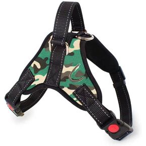 Dog Vest Harness with Handle, Pet Harness for Small Medium Large Dogs in Training Samll Camouflage (Small, red)
