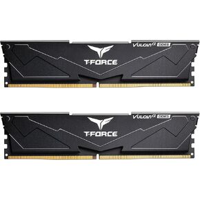 TEAMGROUP T-Force Vulcan Alpha DDR5 Ram 32GB Kit (2x16GB) 6000MHz (PC5-48000) CL38 Desktop Memory Module Ram AMD Optimized Memory Black FLABD532G6000HC38GDC01