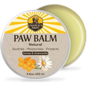 Paw Balm for Dog and Cat Paw Dog Nose Balm Cat Butter Paw Moisturizer Wax for Dog Pet Puppy Protect Dry Cracked Paw Foot Heals Restores Paw Elbows with 100% Natural Chamomile Oil & Honey 3.5 Oz