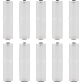 10pcs AAA to AA Battery Adapter AAA to AA Battery Converter Holder Battery Adapter Converter for AAA to AA Battery Clear Color