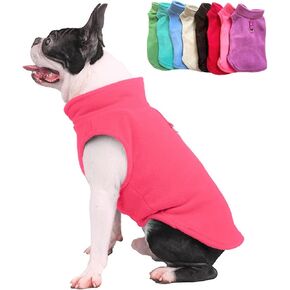 JACKO & CO - Fleece Vest Sweater with Leash Ring - Soft Lightweight Breathable for Puppies Small Medium Dogs, Kitten, Cats, Chihuahua - Warm for Fall/Autumn/Winter… (Turquoise, Small)