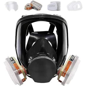 Bgs13 Full Face Respirаtor Reusable, Gas Cover Organic Vapor Mask and Anti-fog,dust-proof Full Face Cover ,Protection for for painting, mechanical polishing, logging, welding and other work protection