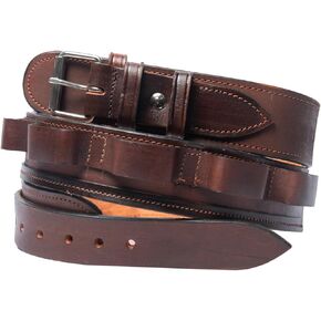 Hulara Western Leather Cartridge Belt shotgun bandolier ammo belt Cowboy Shotgun Belt for 12 Gauge Shotgun Shell Bullet Belt