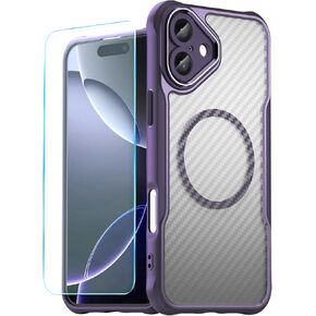 Frameless Case for iPhone 16 Case with Camera Protector, Soft Silicone Shockproof Phone Borderless Cover, Ultra-Thin Lightweight Bumper Frameless Slim Cover,Black