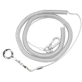 Zerodis Parrot Flying Rope,19.7ft Ultra Light Anti Bite Portable Bird Flying Training Leash Parrot Foot Chain Pet Bird Supplies for Macaw African Greys Parakeet Cockatoo