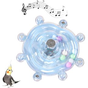 Bird Toys – Fun and Interactive Parakeet Toys – Colorful Bird Chew Toys, Includes Special Voice Features – Ideal for Parakeets and Other Birds (White)