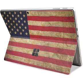Tablet Skin Compatible with Microsoft Surface Pro 11 (2024) - Vintage Flag - Premium 3M Vinyl Protective Wrap Decal Cover - Easy to Apply | Crafted in The USA by MightySkins