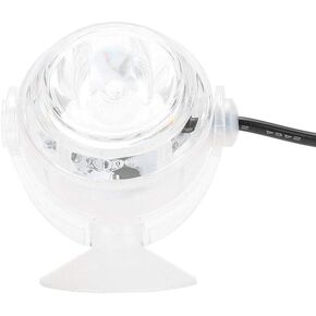 GLOGLOW Aquarium Lights, Plastic LED Fish Colourful Gradient Waterproof Submersible Night Spot Light LED Aquarium Light Fish Colored Light(US Plug White)