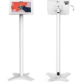Tablet Kiosk Floor Stand - All Metal Compatible with iPad 10th, iPad Pro 11" 1 2 3 4, iPad Air 4 5, iPad Air 11", Rotate Lockable BSF301WA