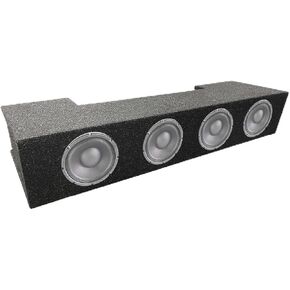 Atrend Accu-Tuned 8" Crew Sealed Subwoofer Enclosure - 2019 & UP Ram Crew Cab, Premium Carpet Finish, Precision Acoustics for Optimal Bass Response, Formulated Aliphatic Wood Glue & Seamless OEM Fit