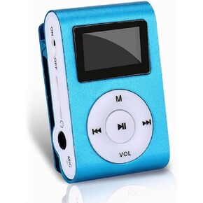 Portable MP3 Player with Clip, Mini Digital HiFi Lossless Sound Music Players with Metal Shell, Wearable Small Audio Player for Students Sports Running