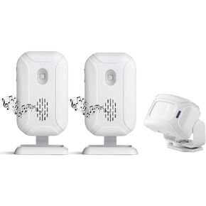 Motion Sensor Alarm Entry Alert Indoor, Wireless Security Motion Detector Welcome Buzzer Monitor Visitor Bell, Caregiver Reminder for Elderly, Visitor Bell