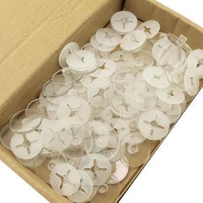 50PCS Clear Running Bib Clips Plastic Marathon Bib Holder Number Tag Holder Triathlon Bib Holder for Skiing Skating Athletics Cycling