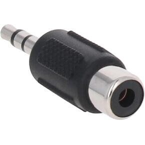 3.5mm TRS Male to RCA Female Adapter Connector Coupler, Nickel Plated 3.5mm Stereo Male to RCA Female Audio Video Adapter