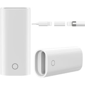MoKo 2 Pack USB-C Charging Adapter Compatible with Apple Pencil 1st Generation, Male USBC to Female Charging Connector for iPad 10 & Apple Pen 1, No Bluetooth Pairing Only Charging, White