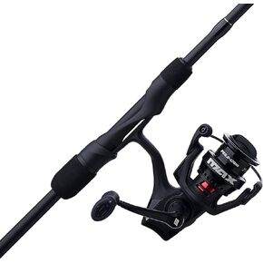 Abu Garcia 7' Max SX Spinning Reel and Fishing Rod Combo, Size 2000 Reel, 7 Stainless Steel Ball Bearings, Smooth Oil Felt Front Drag System, 24 Ton Graphite Rod Blank