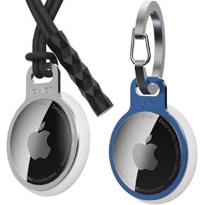 2 Pack laylion airtags Secure Holder Ring, Aluminium Invisible Slim Thin Keychain Minimalist Case for AirTag 2021 Finder Items iPhone 12/13 Dogs, Cat, Backpacks Air Tag Keys Carabiner