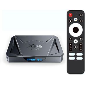 Android TV Box 14.0, X96Q PRO+ with 2GB RAM 16GB ROM Bluetooth 5.0 and 2 USB Ports WiFi 6 8K Resolution HD Support 1000M Internet Android 14 Box for Smart TV 2024