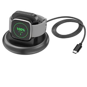 Oumida USB C Charger for Fitbit Versa 4/Sense 2/Sense/Versa 3, Anti-Slip Charging Stand Dock with USB C Cable Cord for Sense 2/Sense/Versa 4/Versa 3 Smartwatch, 4.4Ft